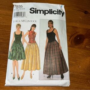 1997 Simplicity Jessica McClintock pattern‎ uncut size P 12,14,16
